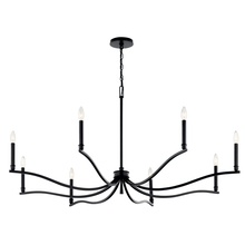 Kichler 52697BK - Malene 52 Inch 8 Light Chandelier in Black