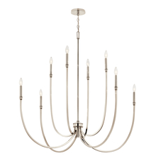 Kichler 52699PN - Malene 45.25 Inch 8 Light Foyer Chandelier in Polished Nickel