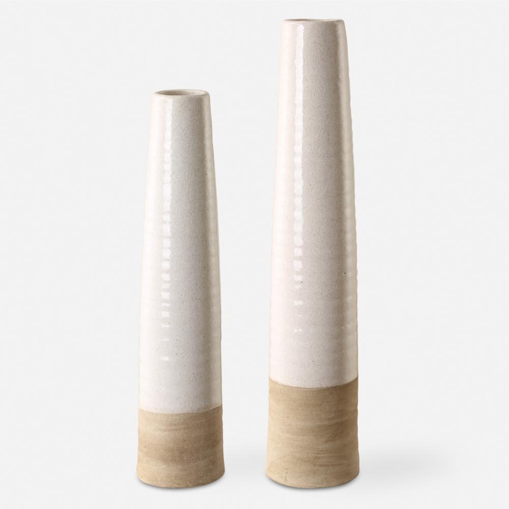 Uttermost Ivory Sands, Vases, S/2