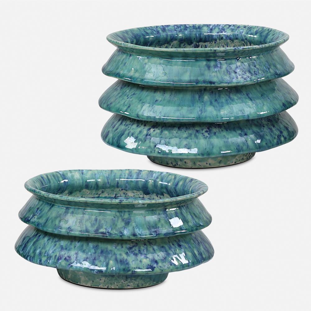 Uttermost ZigZag Bowls, S/2