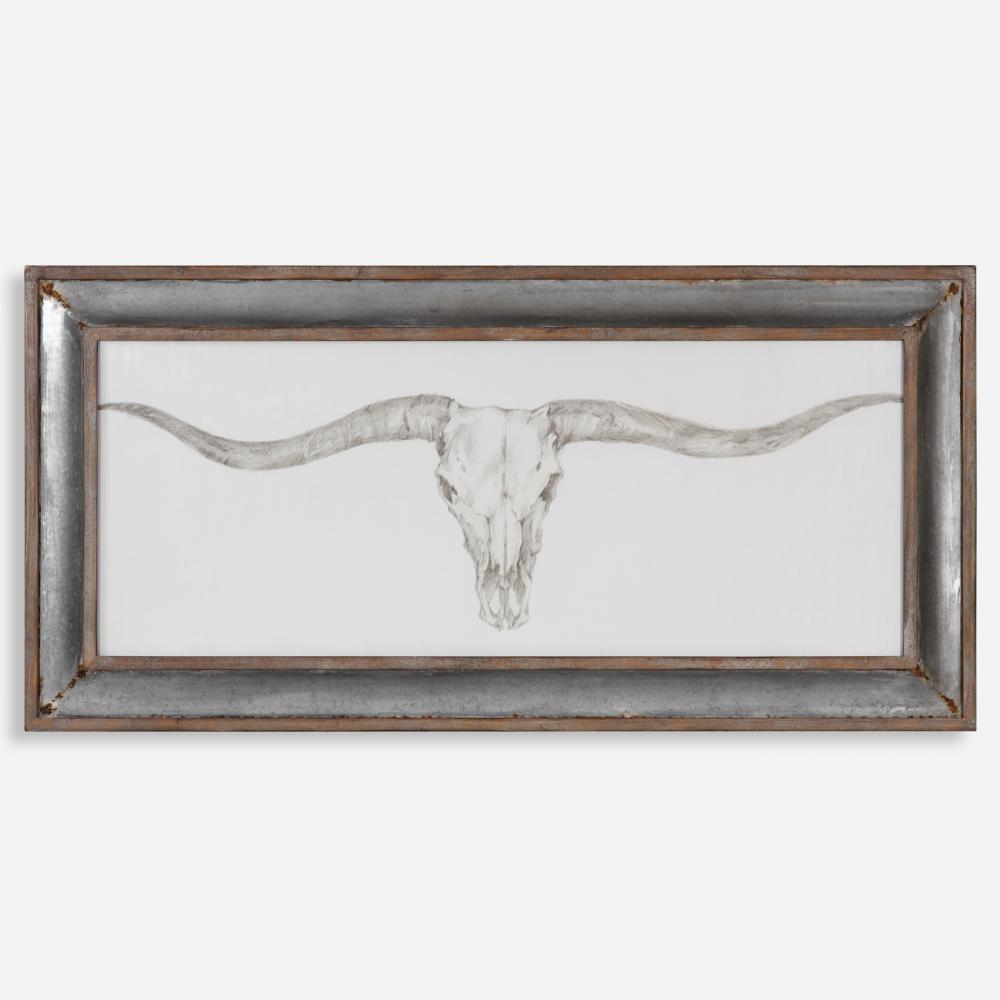 Uttermost Western Skull Mount Framed Print