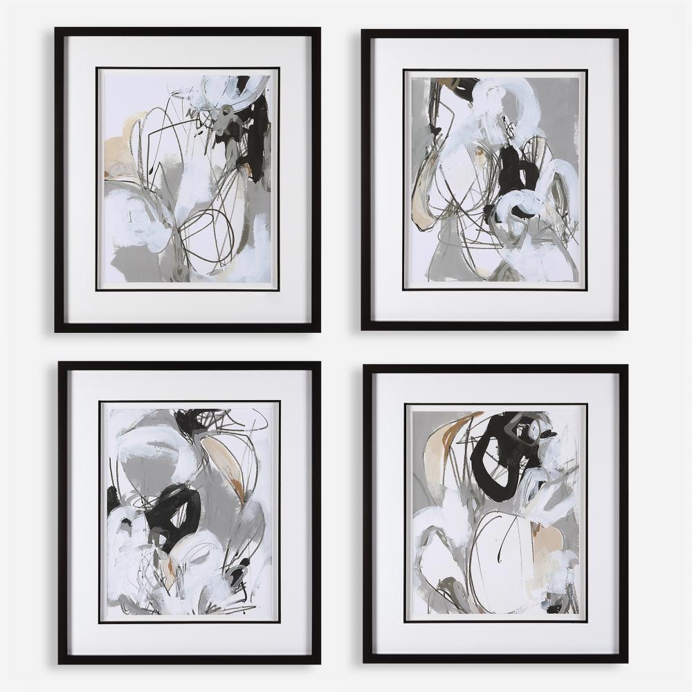 Uttermost Tangled Threads Framed Prints, S/4