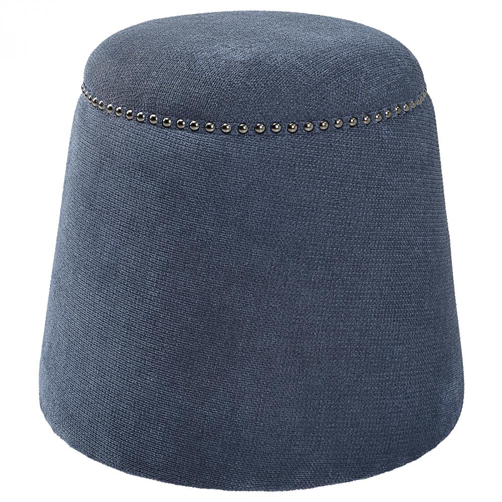 Uttermost Gumdrop Ottoman, Denim