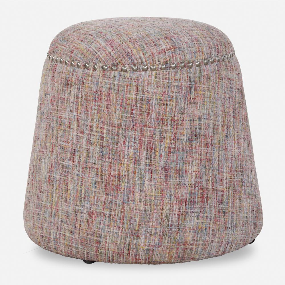 Uttermost Gumdrop Ottoman, Confetti