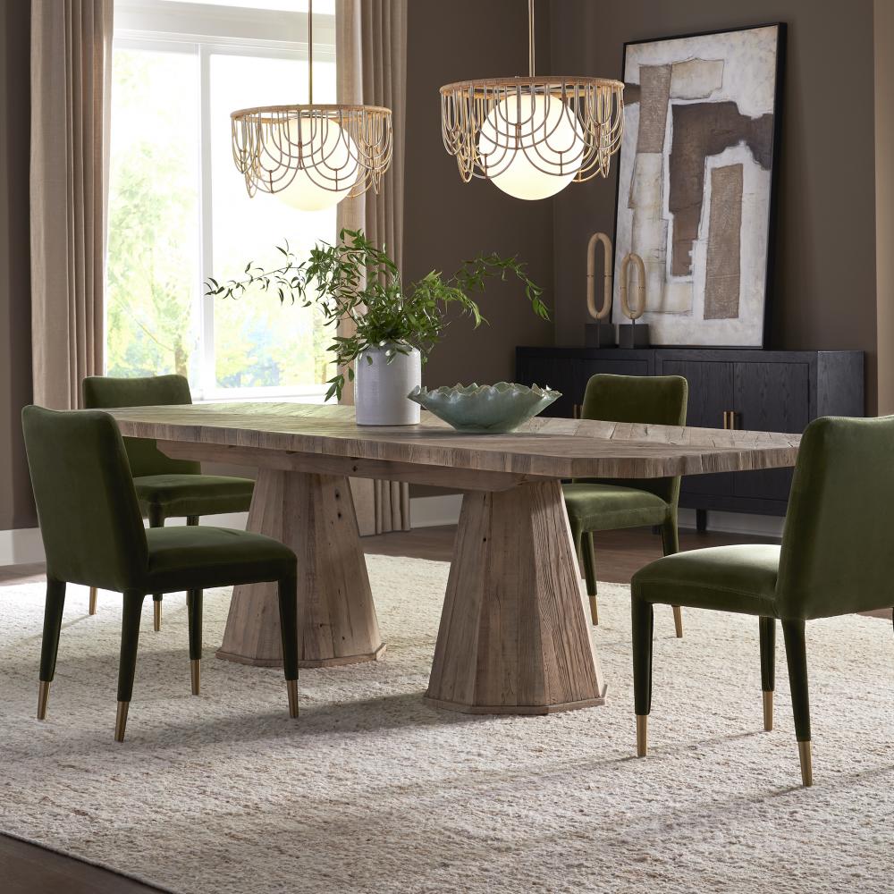 Uttermost Caledon Dining Table, 2 CARTONS