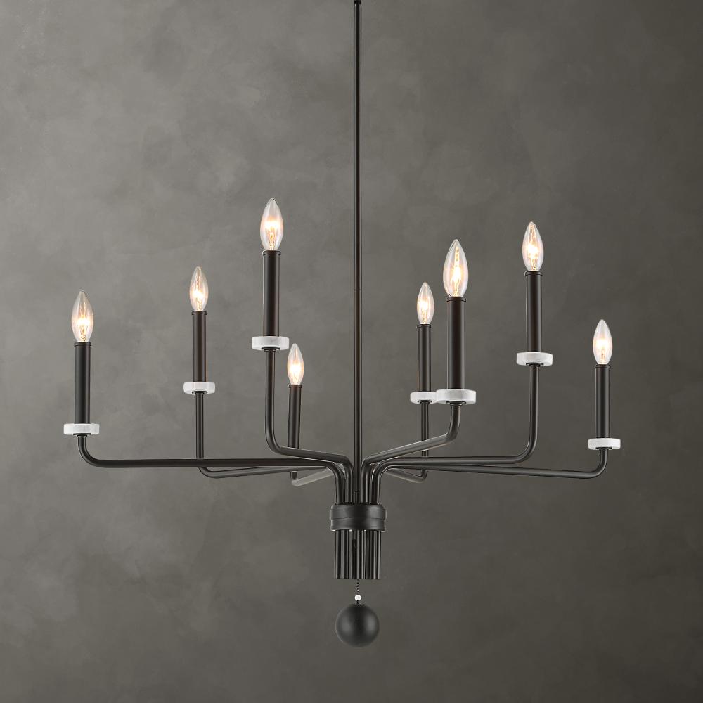 Uttermost Ebony Elegance, 8 Lt Chandelier