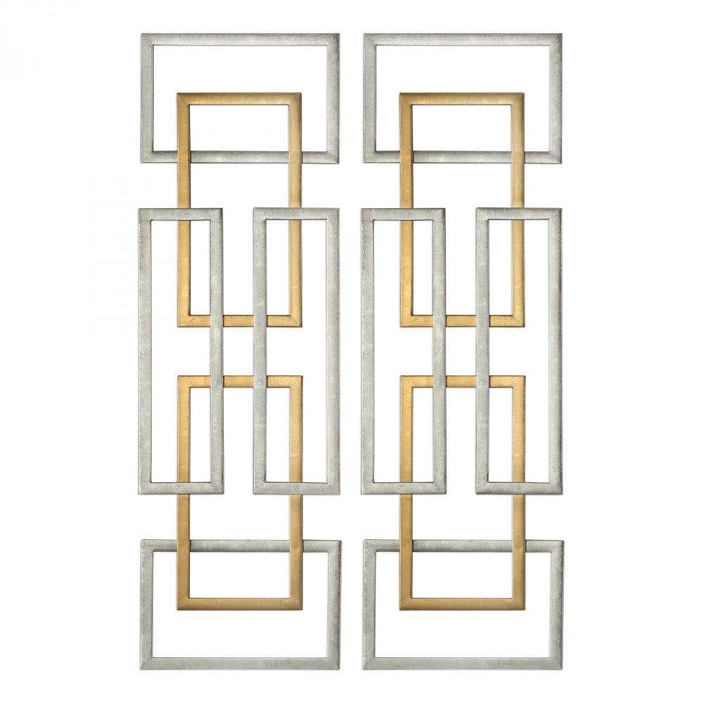 Uttermost Aerin Metal Wall Panels, S/2
