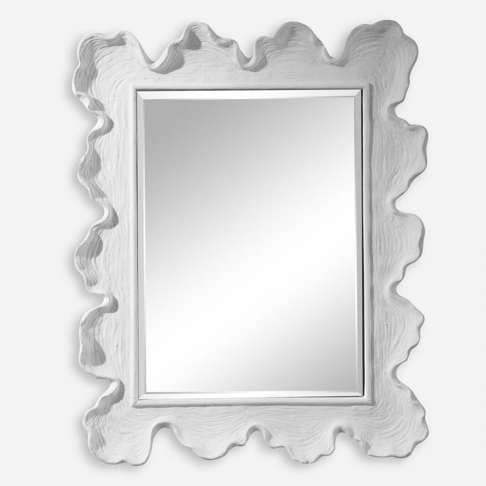 Uttermost Sea Coral Mirror, White