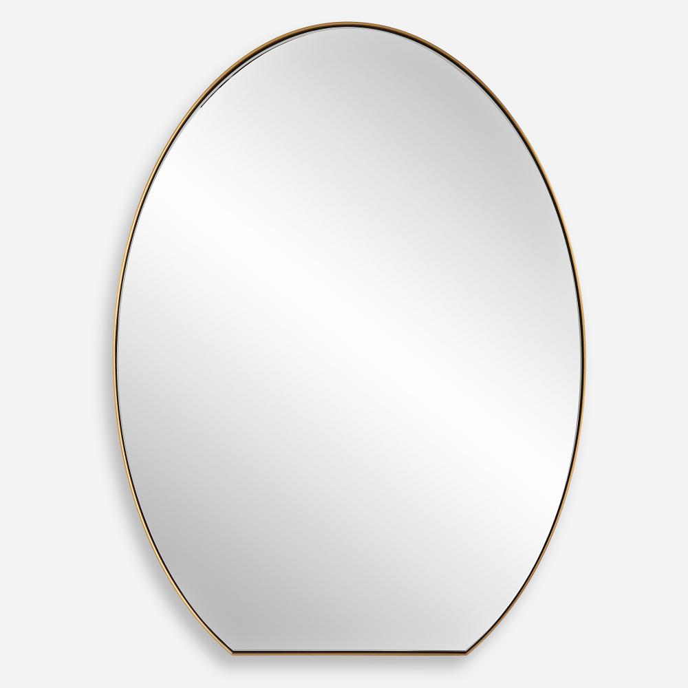 Uttermost Cabell Oval Mirror, Brass