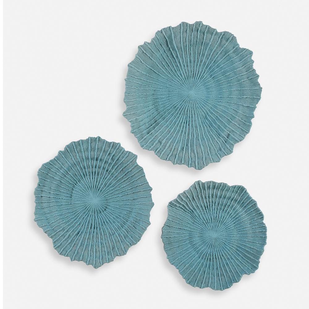Uttermost Ocean Gems Wall Decor, Blue, S/3