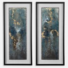 Uttermost 41434 - Uttermost Glimmering Agate Framed Prints, S/2
