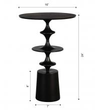 Uttermost 22921 - Uttermost Flight Accent Table, Black