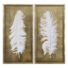 Uttermost 04057 - Uttermost White Feathers Shadow Boxes, S/2
