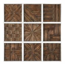Uttermost 04115 - Uttermost Bryndle Squares Wood Wall Decor, S/9