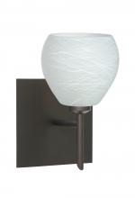 Besa Lighting 1SW-560560-BR-SQ - Besa Wall With SQ Canopy Tay Tay Bronze Cocoon 1x40W G9