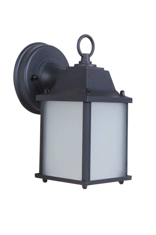 LED Outdoor Lantern, Matte Textured Black