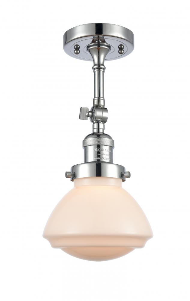 Olean - 1 Light - 7 inch - Polished Chrome - Adjustable Semi-Flush Mount