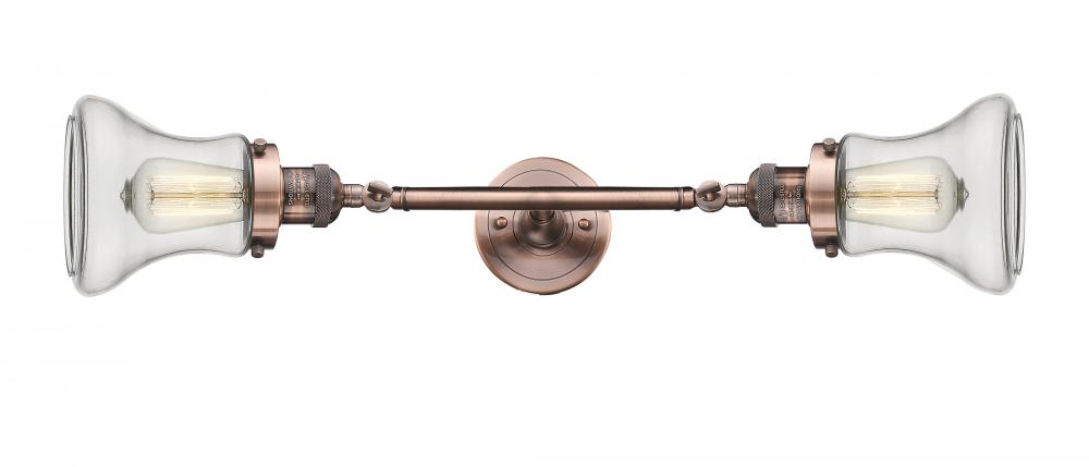 Bellmont - 2 Light - 6 inch - Antique Copper - Adjustable Bath Vanity Light