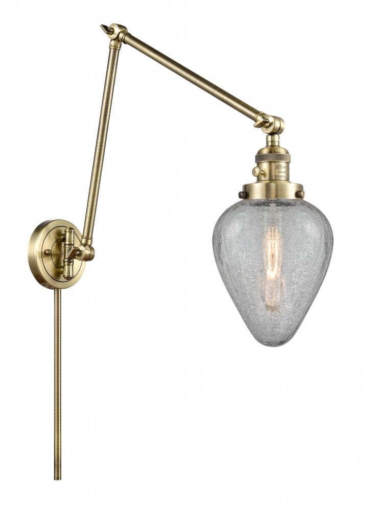 Geneseo - 1 Light - 8 inch - Antique Brass -Adjustable Swing Arm