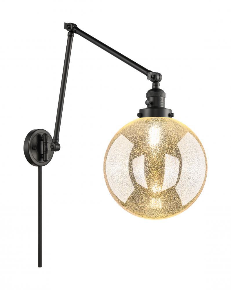Beacon - 1 Light - 10 inch - Matte Black -Adjustable Swing Arm