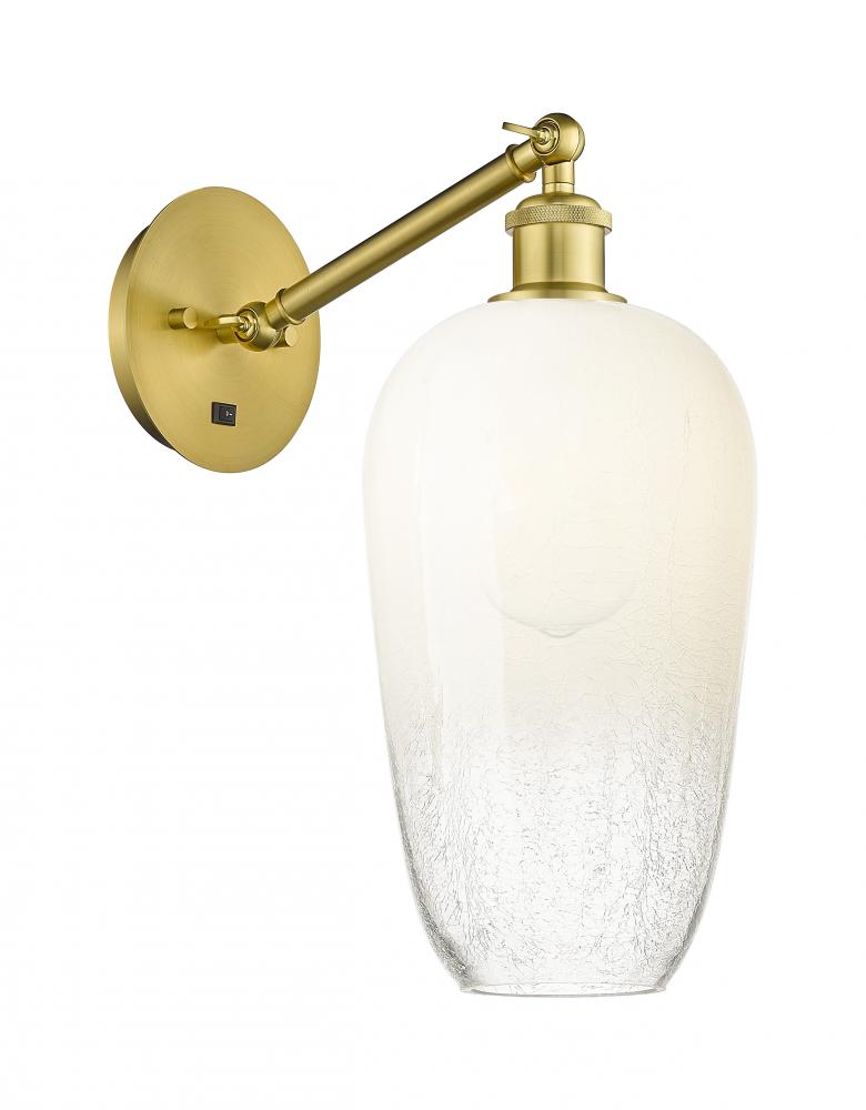 Brookhaven Flute - 1 Light - 7 inch - Satin Gold - Sconce