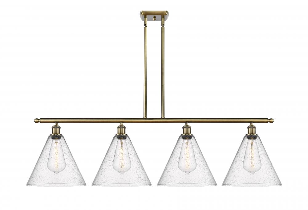 Berkshire - 4 Light - 50 inch - Antique Brass - Cord hung - Island Light