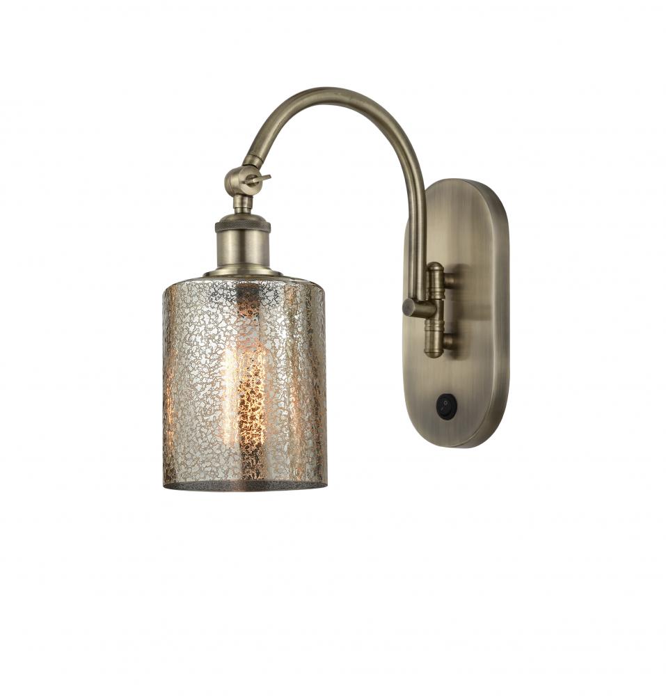 Cobbleskill - 1 Light - 5 inch - Antique Brass - Adjustable Swing Arm