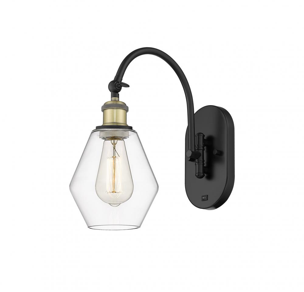 Cindyrella - 1 Light - 6 inch - Black Antique Brass - Adjustable Swing Arm