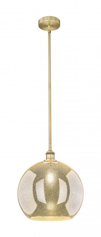 Athens - 1 Light - 14 inch - Brushed Brass - Cord hung - Pendant