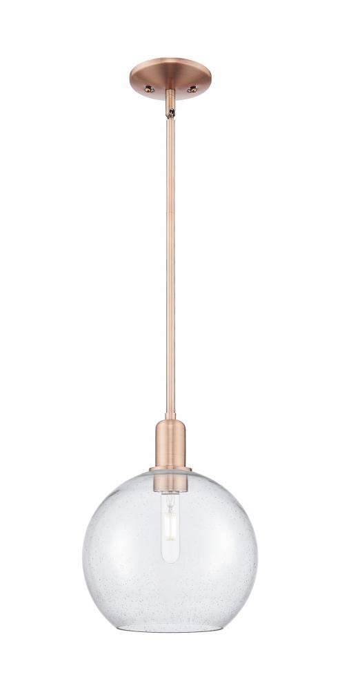 Athens - 1 Light - 10 inch - Antique Copper - Stem hung - Mini Pendant