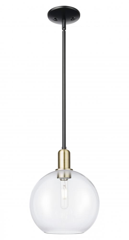 Athens - 1 Light - 10 inch - Black Antique Brass - Stem hung - Mini Pendant