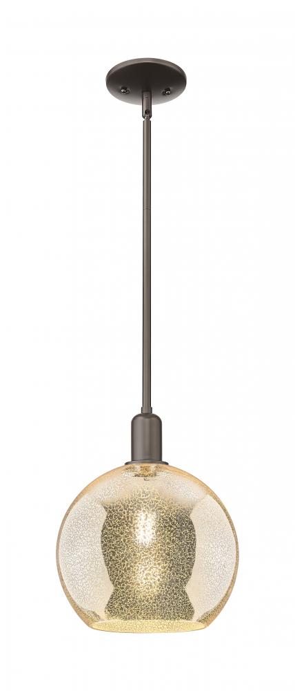 Athens - 1 Light - 10 inch - Oil Rubbed Bronze - Stem hung - Mini Pendant