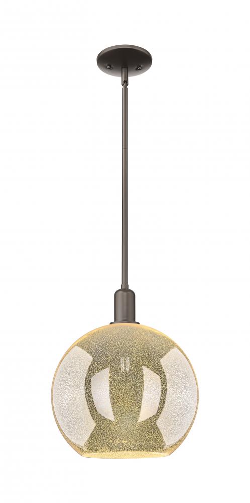 Athens - 1 Light - 12 inch - Oil Rubbed Bronze - Stem hung - Mini Pendant