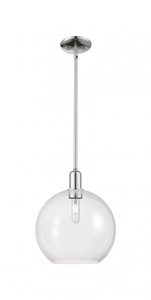 Athens - 1 Light - 12 inch - Polished Chrome - Stem hung - Mini Pendant