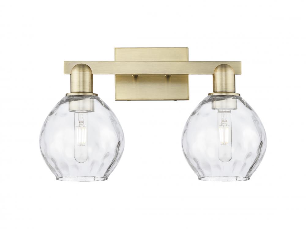 Waverly - 2 Light - 17 inch - Antique Brass - Bath Vanity Light