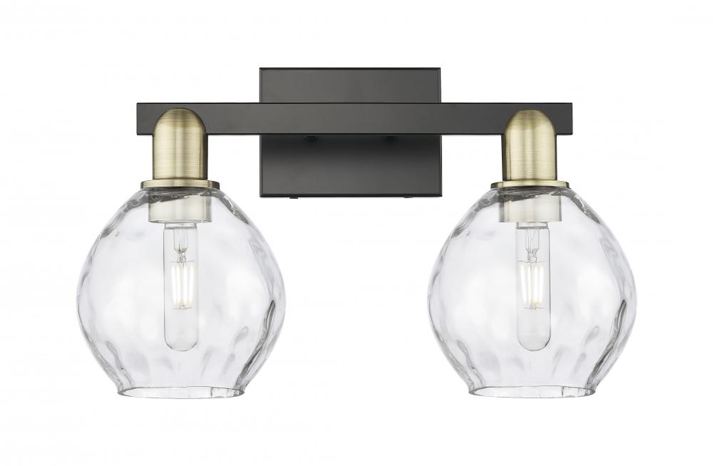 Waverly - 2 Light - 17 inch - Black Antique Brass - Bath Vanity Light