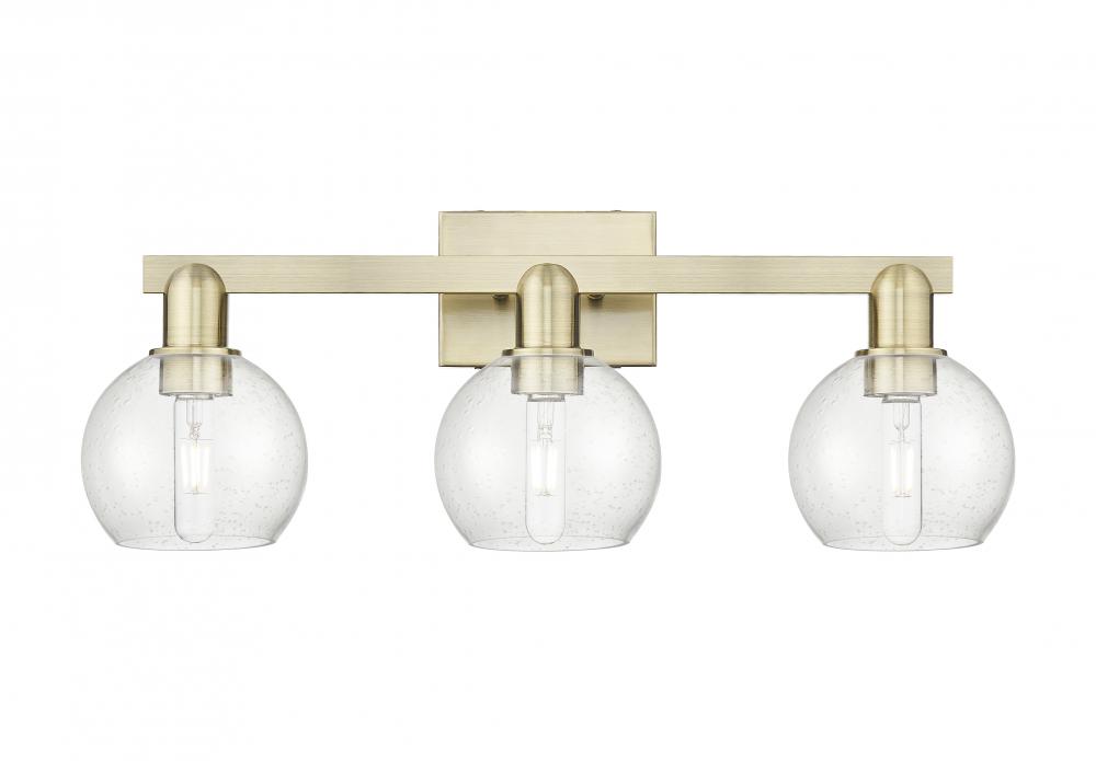 Athens - 3 Light - 25 inch - Antique Brass - Bath Vanity Light