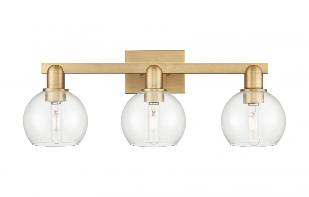 Athens - 3 Light - 25 inch - Brushed Brass - Bath Vanity Light