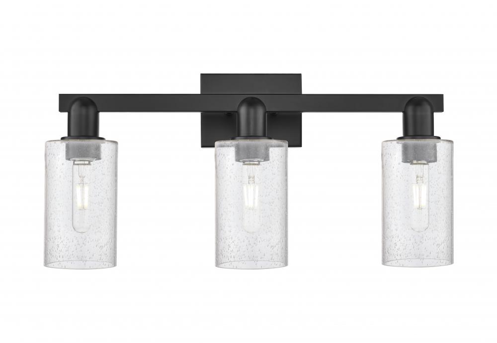 Clymer - 3 Light - 23 inch - Matte Black - Bath Vanity Light