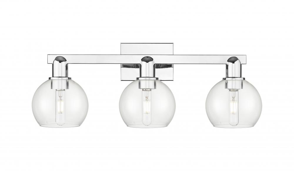 Athens - 3 Light - 25 inch - Polished Chrome - Bath Vanity Light