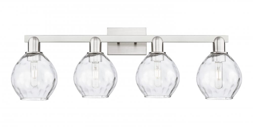 Waverly - 4 Light - 33 inch - Brushed Satin Nickel - Bath Vanity Light