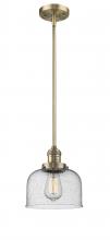 Innovations Lighting 201S-BB-G74-LED - Bell - 1 Light - 8 inch - Brushed Brass - Stem Hung - Mini Pendant