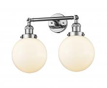Innovations Lighting 208-PC-G201-8-LED - Beacon - 2 Light - 19 inch - Polished Chrome - Adjustable Bath Vanity Light