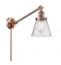 Innovations Lighting 237-AC-G64 - Cone - 1 Light - 8 inch - Antique Copper - Swing Arm