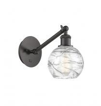 Innovations Lighting 317-1W-OB-G1213-6-LED - Athens Deco Swirl - 1 Light - 6 inch - Oil Rubbed Bronze - Adjustable Sconce