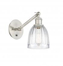 Innovations Lighting 317-1W-SN-G442 - Brookfield - 1 Light - 6 inch - Brushed Satin Nickel - Adjustable Sconce
