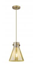 Innovations Lighting 410-1PS-BB-G411-8ME - Newton Cone - 1 Light - 8 inch - Brushed Brass - Cord hung - Pendant