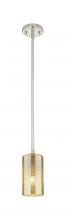 Innovations Lighting 434-1S-PN-G434-7ME - Crown Point - 1 Light - 5 inch - Polished Nickel - Pendant
