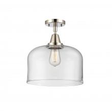 Innovations Lighting 447-1C-PN-G72-L-LED - Bell - 1 Light - 12 inch - Polished Nickel - Flush Mount