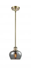 Innovations Lighting 516-1S-AB-G93 - Fenton - 1 Light - 7 inch - Antique Brass - Mini Pendant